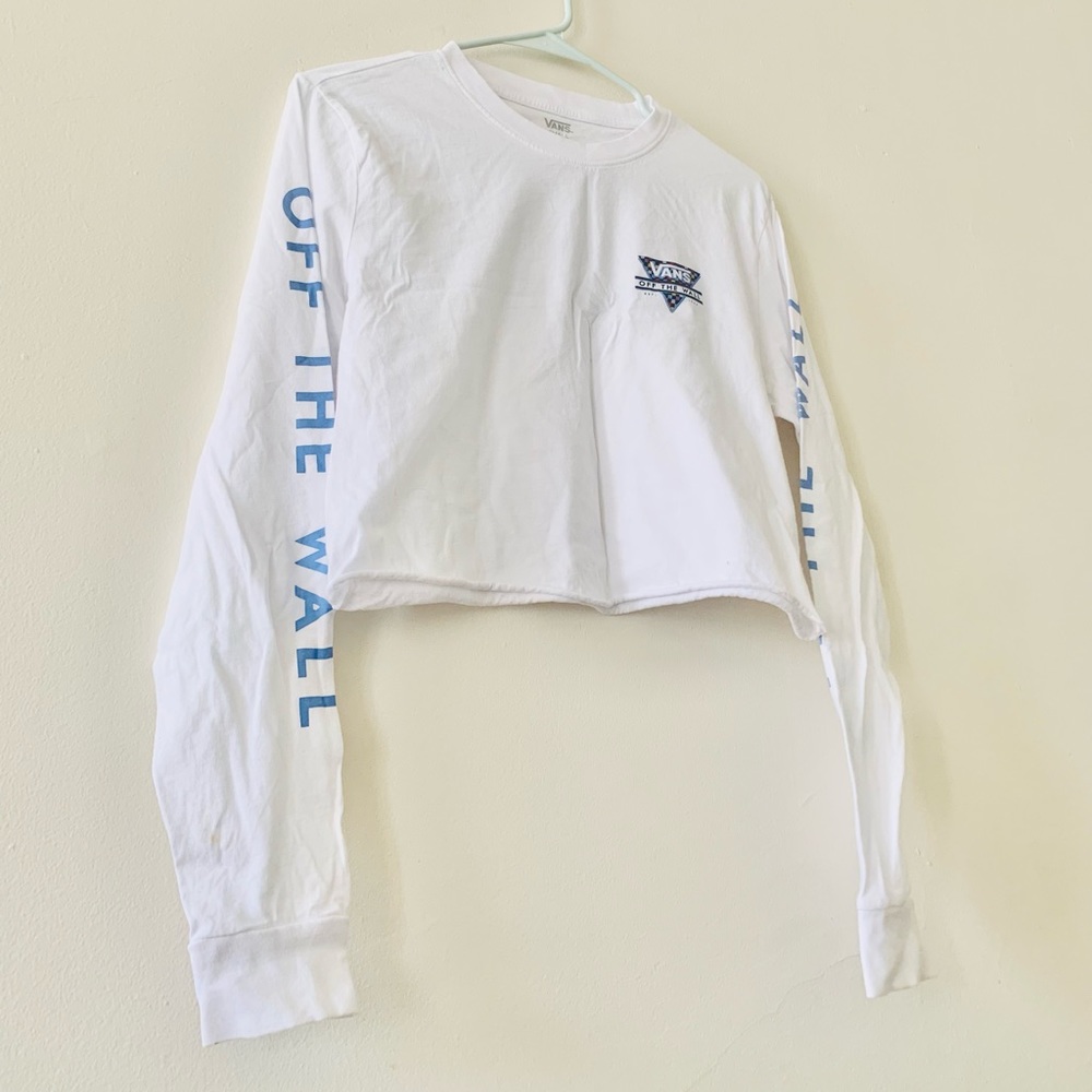 Vans off the wall long sleeved cropped retro reprint small